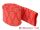 DELOCK Schrumpfschlauch X-Muster rutschfest 1 m x 30 mm rot