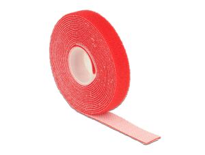 DELOCK Kabelbinder Klettverschluss 3000x13mm 1x Rol rot