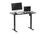 Equip ERGO Elektrisches-Sitz-Steh-Tischgestell, mit Tischplatte, schwarz