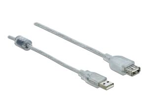 DeLOCK 83884 USB Kabel USB 2.0 3 m USB A 0,48 Gbit/s Transparent