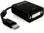 DeLOCK 61847 Videokabel-Adapter 0,125 m DisplayPort DVI-I Schwarz