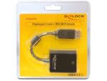 DeLOCK 61847 Videokabel-Adapter 0,125 m DisplayPort DVI-I Schwarz