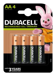 Duracell 4 LR06 1300mAh Wiederaufladbarer Akku Nickel-Metallhydrid (NiMH)