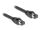 DeLOCK RJ45 Netzwerkkabel Cat.8.1 S/FTP 50 cm bis 40 Gbps schwarz
