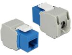 DELOCK Keystone RJ45 Cat6 Buchse (8P/8C) blau ungeschirmt