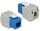 DELOCK Keystone RJ45 Cat6 Buchse (8P/8C) blau ungeschirmt