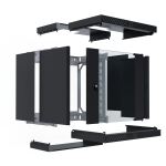 EFB Elektronik WGX-1206TS.G1 Rack 12U Wandmontiertes Regal Schwarz
