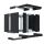 EFB Elektronik WGX-1206TS.G1 Rack 12U Wandmontiertes Regal Schwarz