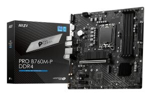 MSI PRO B760M-P DDR4 Motherboard Intel B760 LGA 1700 micro ATX