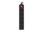Lanberg PS1-05E-0300-BK Verlängerungskabel 3 m 5...