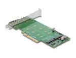 DeLOCK PCI Express x8 Karte zu 2 x intern NVMe M.2 Key M - Bifurcation - Low Profile Formfaktor