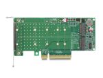 DeLOCK PCI Express x8 Karte zu 2 x intern NVMe M.2 Key M - Bifurcation - Low Profile Formfaktor