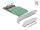 DeLOCK PCI Express x8 Karte zu 2 x intern NVMe M.2 Key M - Bifurcation - Low Profile Formfaktor