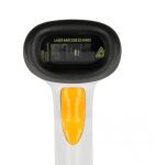 DeLOCK USB Barcode Scanner 1D mit Anschlusskabel und Halterung - Laser - hellgrau