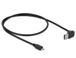 DELOCK Easy-USB-Kabel 2.0 A(gewink. oben/unten)->MicroB 0,5m