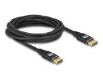 DELOCK DisplayPort Kabel 8K 60Hz 5m schwarz Metall