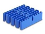 DELOCK Kabel-Organizer mit 24 Kabeleinführungen blau