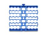 DELOCK Kabel-Organizer mit 24 Kabeleinführungen blau
