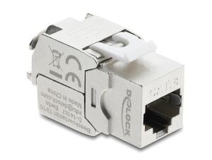 DELOCK Keystone Modul RJ45 Buchse zu LSA Cat.8.1 geschirmt