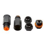 LogiLink NP0081 Drahtverbinder 2x RJ45 Schwarz