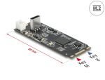 DELOCK Konverter M.2 Key B+M Stecker zu USB Type-C Buchse