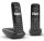 Gigaset AS690 Duo Analoges/DECT-Telefon Anrufer-Identifikation Schwarz