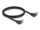 DELOCK RJ45 NWK Cat.6A S/FTP links gewinkelt 1 m schwarz