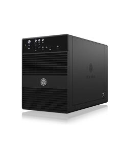 ICY BOX IB-3640SU3, Externes 4-fach SINGLE System für 3,5" SATA I/II/III Festplatten, USB 3.2 Gen 1 + eSATA, schwarz