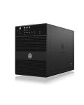 ICY BOX IB-3640SU3, Externes 4-fach SINGLE System für 3,5" SATA I/II/III Festplatten, USB 3.2 Gen 1 + eSATA, schwarz