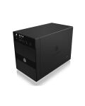 ICY BOX IB-3640SU3, Externes 4-fach SINGLE System für 3,5" SATA I/II/III Festplatten, USB 3.2 Gen 1 + eSATA, schwarz