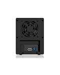 ICY BOX IB-3640SU3, Externes 4-fach SINGLE System für 3,5" SATA I/II/III Festplatten, USB 3.2 Gen 1 + eSATA, schwarz