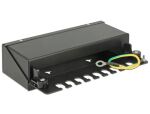 DELOCK Keystone Desktop Patchpanel 8 Port schwarz