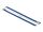 DELOCK Edelstahlkabelbinder L 200 x B 7,9 mm blau 10 Stück