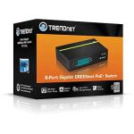 Trendnet TPE-TG80G Netzwerk-Switch Unmanaged Power over Ethernet (PoE) Schwarz