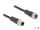 DELOCK M12 Kabel A-kodiert 8 Pin Stecker zu Buchse PVC 1