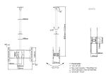 Equip 32"-65" Zweifach TV-Deckenhalterung