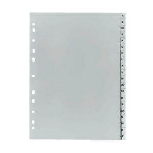 Herlitz 10843522 Tab-Register Alphabetischer Registerindex Polypropylen (PP) Grau