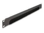 DeLOCK 19″ Kabelmanagement Bürstenleiste unten offen 1 HE dunkelgrau