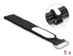 DELOCK Klettkabelbinder mit Schlaufe L 305 x B 25 mm schwarz