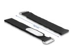 DELOCK Klettkabelbinder mit Schlaufe L 305 x B 25 mm schwarz