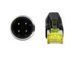 DELOCK NWK M12 4 Pin D-kodiert zu RJ45 Hirose St. TPU 2 m