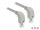 DELOCK Netzwerkkabel RJ45 Cat.6A S/FTP unten/unten gew. 0,5m
