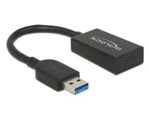DeLOCK 65698 USB Kabel USB 3.2 Gen 2 (3.1 Gen 2) 0,15 m USB A USB C 10 Gbit/s Schwarz