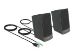 DeLOCK Stereo 2.0 PC Lautsprecher mit 3,5 mm Klinkenstecker und USB Stromversorgung