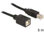 DELOCK USB Kabel B -> B StBu 5.00m sw Verl.
