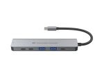 Conceptronic DONN33G 6-in-1 USB 3.2 Gen 1 Dockingstation, HDMI, USB-A 5Gbps x 2, USB-C 5Gbps x 2, 100W USB PD