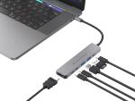 Conceptronic DONN33G 6-in-1 USB 3.2 Gen 1 Dockingstation, HDMI, USB-A 5Gbps x 2, USB-C 5Gbps x 2, 100W USB PD