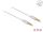 DELOCK Klinkenkabel 3,5mm 4 P St/St Ultra Slim 0,5 m weiß
