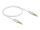 DELOCK Klinkenkabel 3,5mm 4 P St/St Ultra Slim 0,5 m weiß