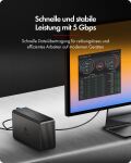 ICY BOX IB-RD3720-CU3 HDD / SSD-Gehäuse Schwarz 2.5/3.5"